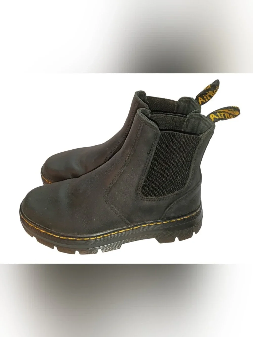 Dr. Martens Embury Leather Chelsea Boots Women's Sz 6 Men's Sz 5 Black Air Wair